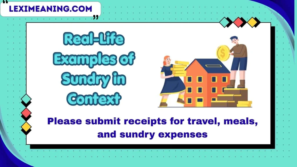 Real-Life Examples of Sundry in Context