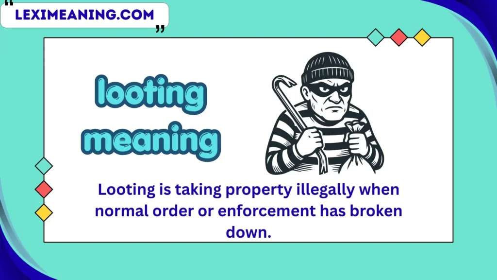 looting meaning