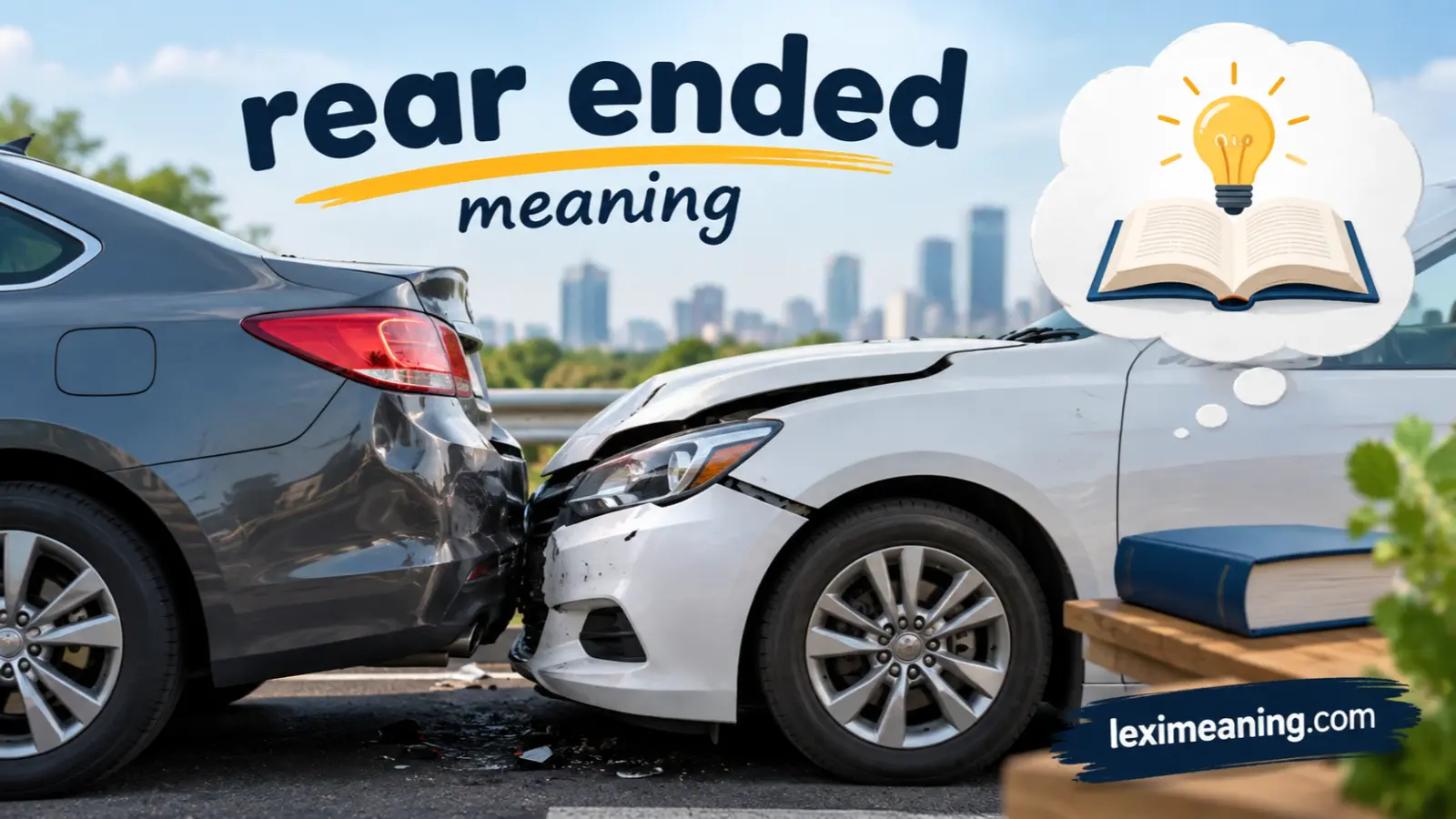 rear ended meaning