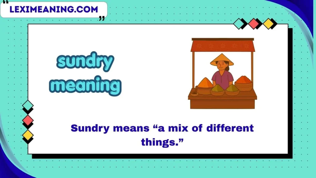 sundry meaning