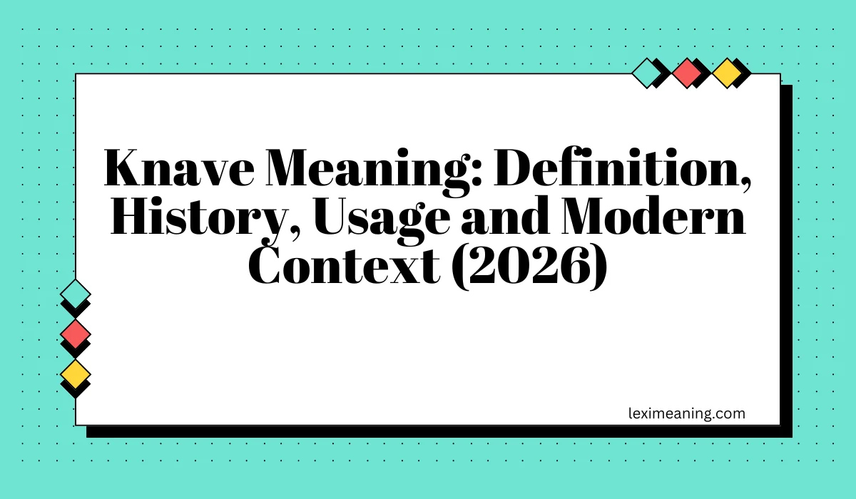 Knave Meaning Definition