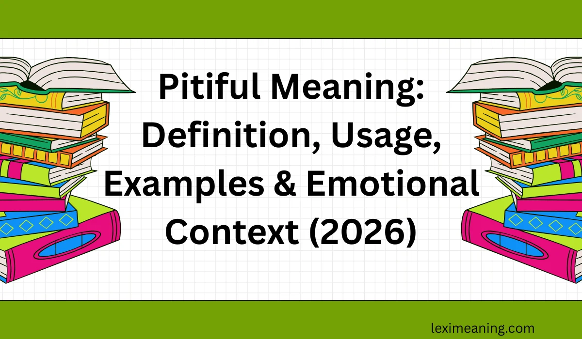 Pitiful Meaning Definition.