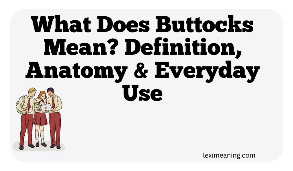 What Does Buttocks Mean?