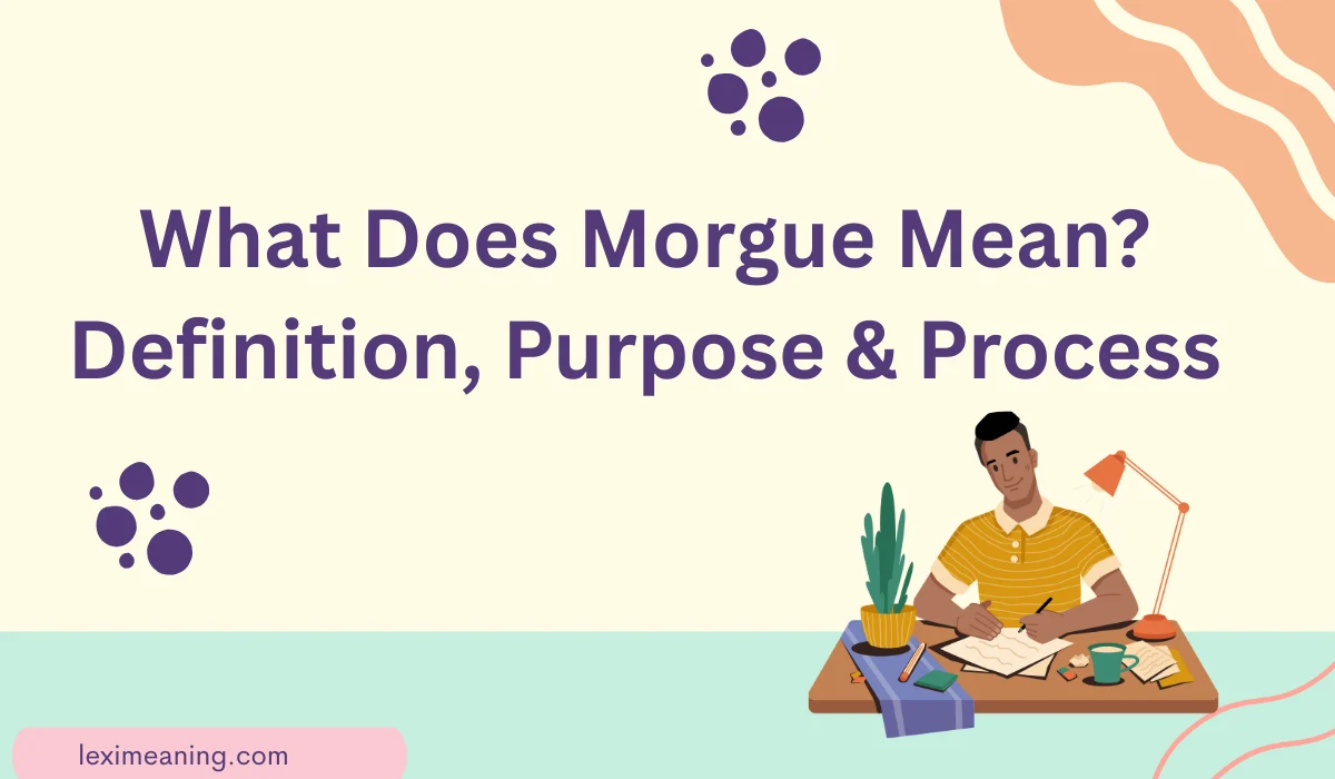 What Does Morgue Mean