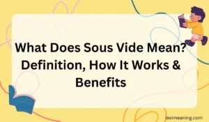 What Does Sous Vide Mean?