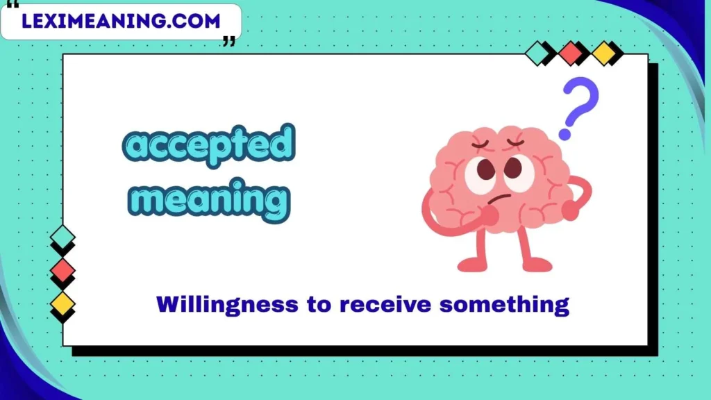 accepted meaning