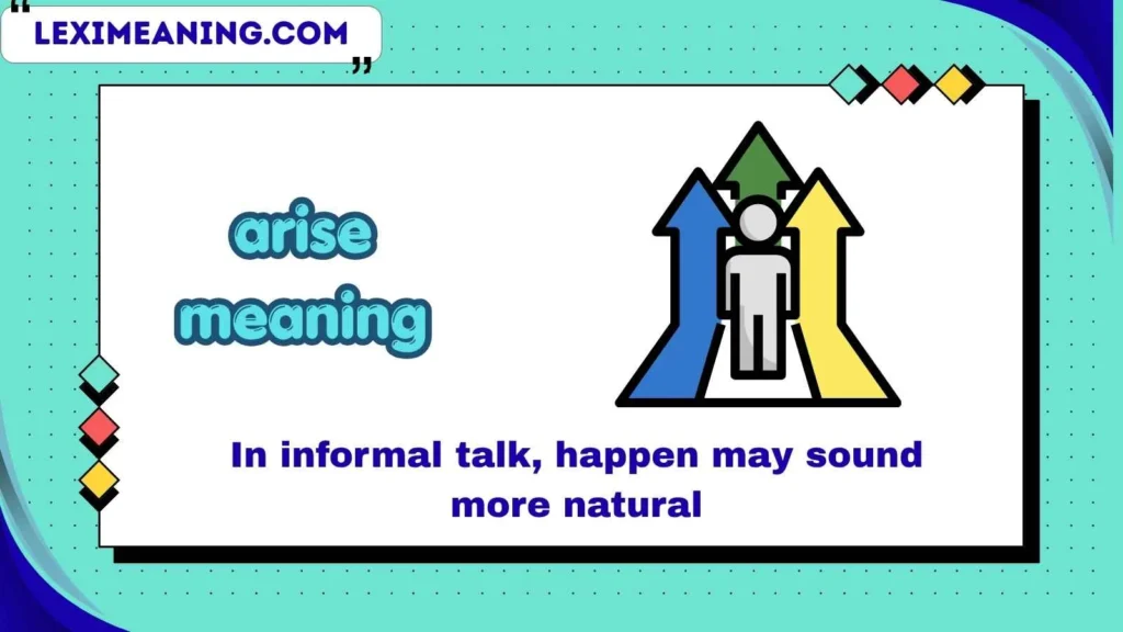 arise meaning