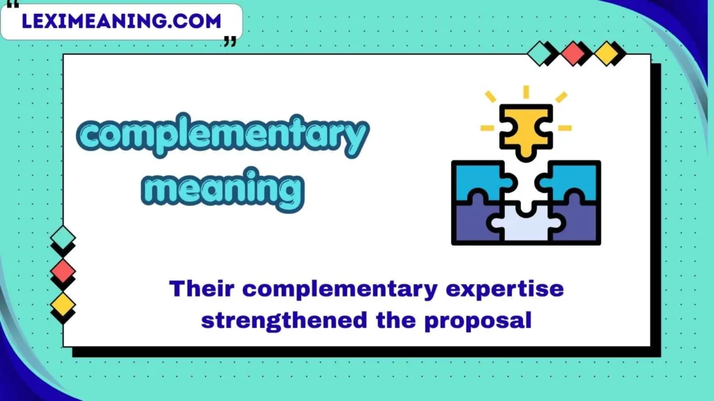 complementary meaning