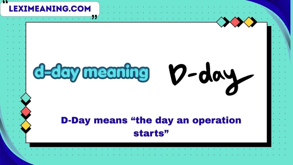 d-day meaning