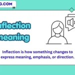 inflection meaning