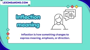 inflection meaning
