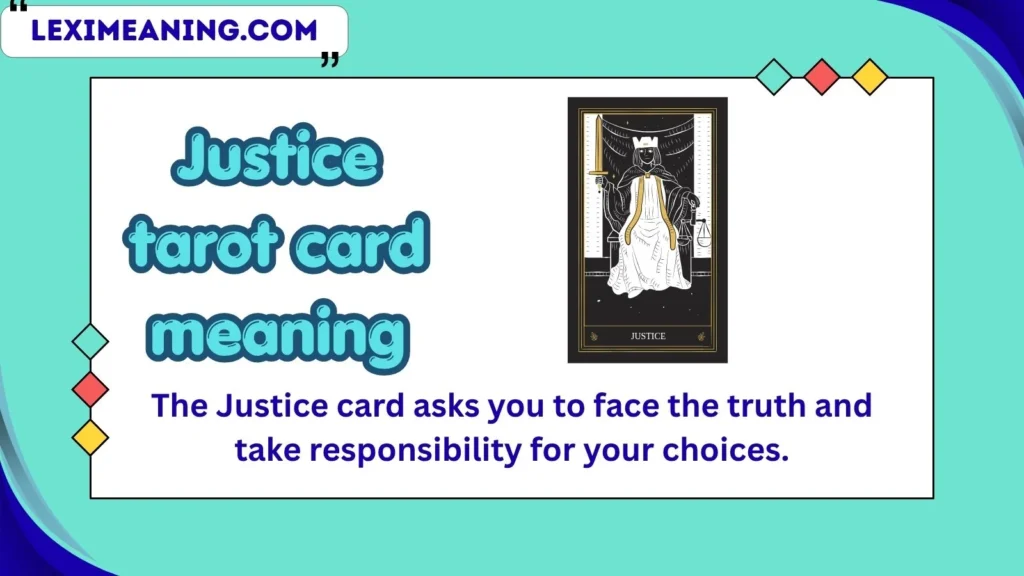 justice tarot card meaning