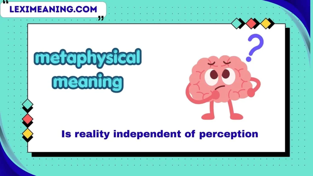 metaphysical meaning