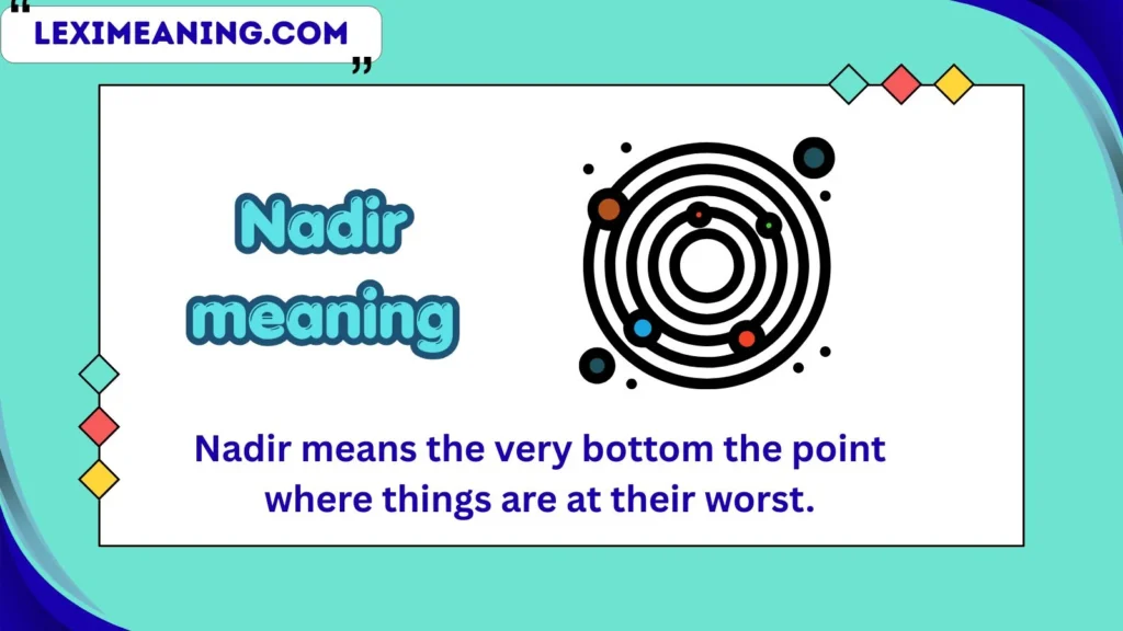 nadir meaning