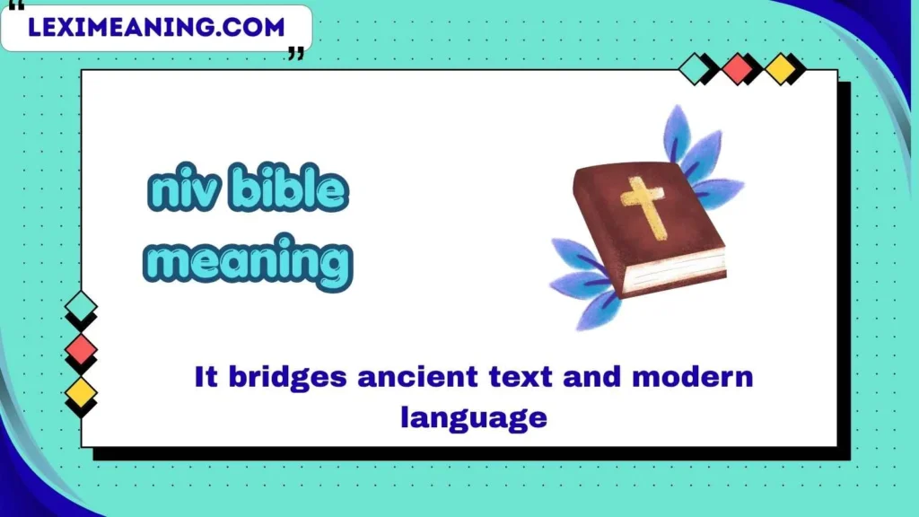 niv bible meaning
