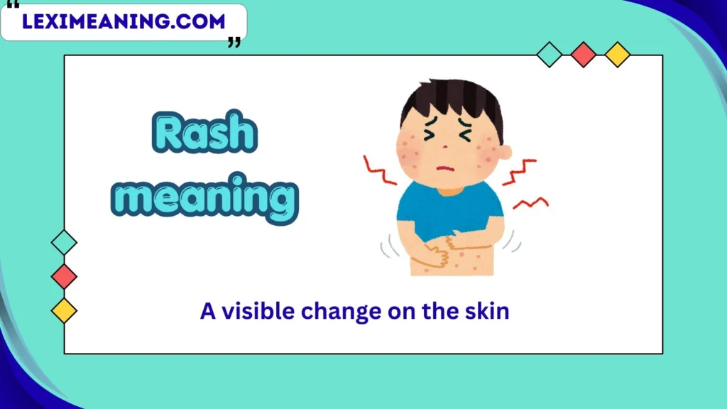 rash meaning