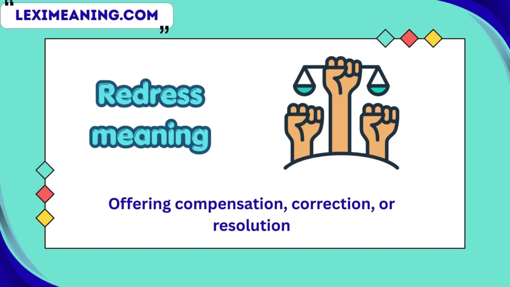 redress meaning