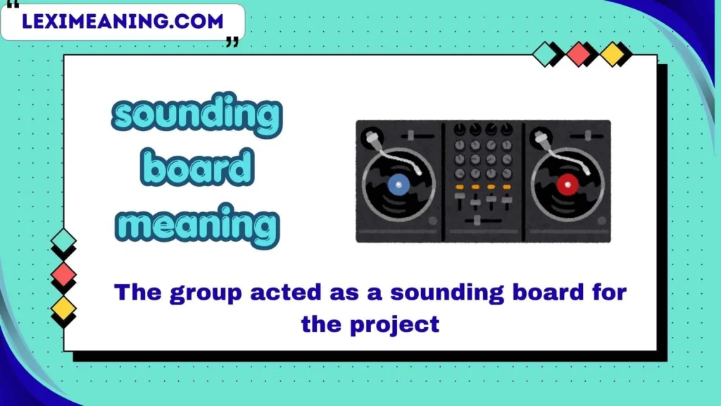 sounding board meaning