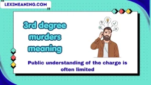 3rd degree murders meaning