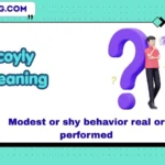 coyly meaning