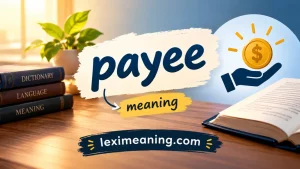payee meaning